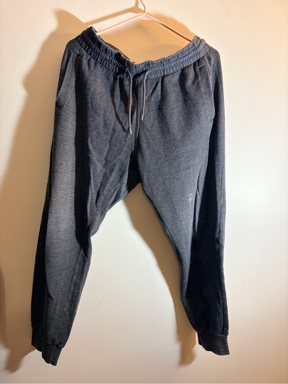 Divided Black Men's Jogger Sweatpants - Drawstring Waist